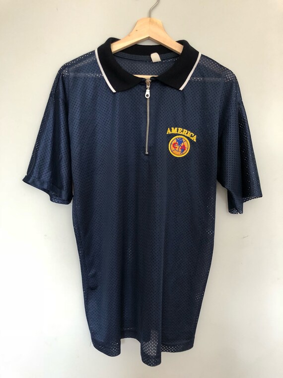 zip up polo mens