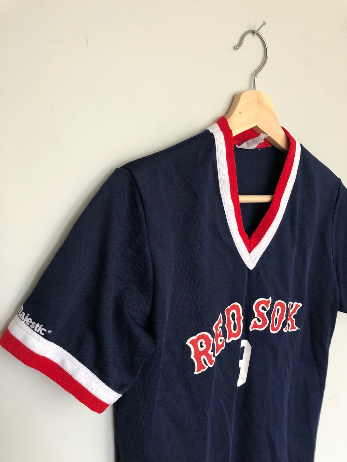 Boston Red Sox Jersey youth XL fits adult XS/S Etsy