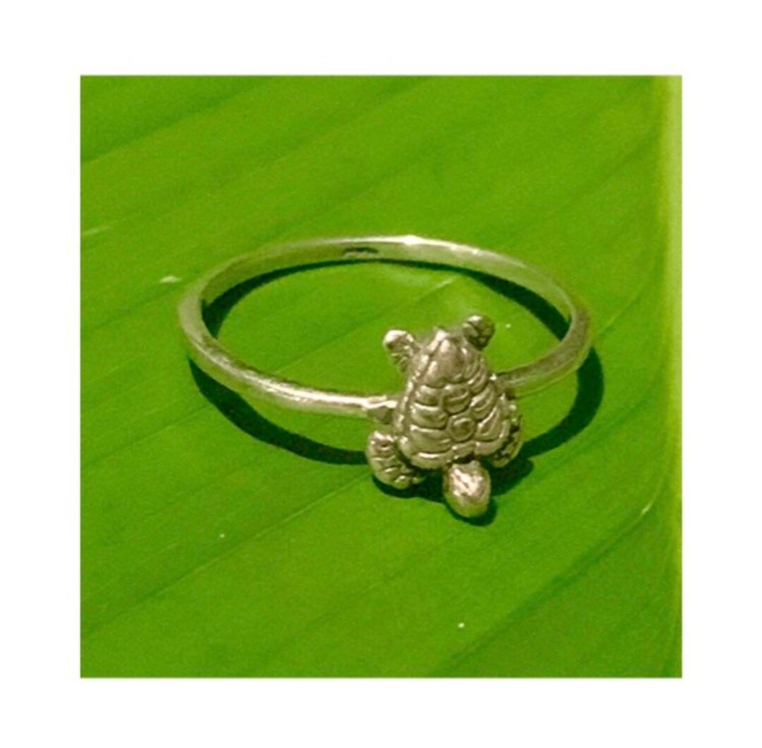 Turtle Ring, Sea Turtle Ring, Ocean Ring, Ocean Lover Jewelry, Sterling