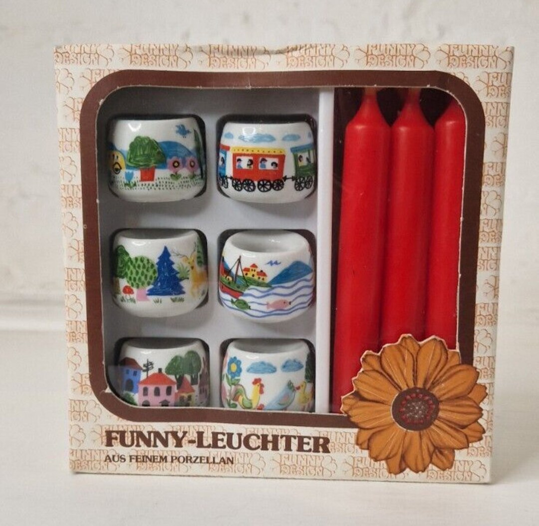 Vintage Funnyleuchter Porcelain Mini Candle Holders & Etsy