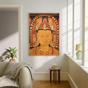 TIBETAN printable wall art, spiritual art work, mindful art, digital print, digital download, buddhist thangkas, mandala art, zen gift