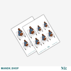 Black Girl Planner Stickers, Black Women, African American Planner Sticker Sheets