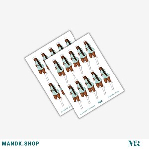 Black Girl Planner Stickers, Black Women, African American Planner Sticker Sheets