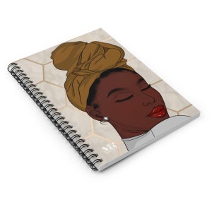 Black woman journal, Afrocentric Notebook