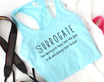 Surrogate Tank >> IVF >> Gestational Carrier >> Racerback >> Infertility >> TTC >> In Vitro >> Egg Retrieval >> 1 in 8 >> Gift >> Thank You