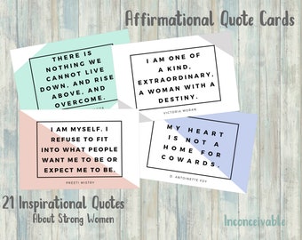 Daily Affirmation Cards >> Motivational Quote >> Digital Download >> Infertility >> 1 in 8 >> TTC >> Surrogacy >> Strong Women >> Feminist