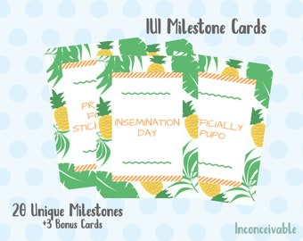 IUI Milestone Cards >> Digital Download >> Infertility >> 1 in 8 >> TTC >> Infertility Journey >> Pregnancy >> IUI Journal >> jpeg >> pdf