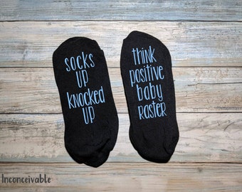 Socks Up >> Knocked Up  >> Transfer Day >> IUI >> 1 in 8 >> In Vitro >> Embryo Transfer >> Infertility Gift >> Think Positive >> IVF hearts