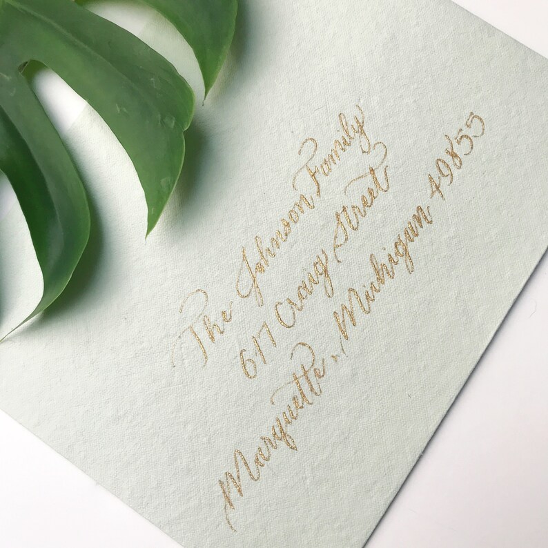 Custom Envelope Calligraphy for Weddings and Events Etsy