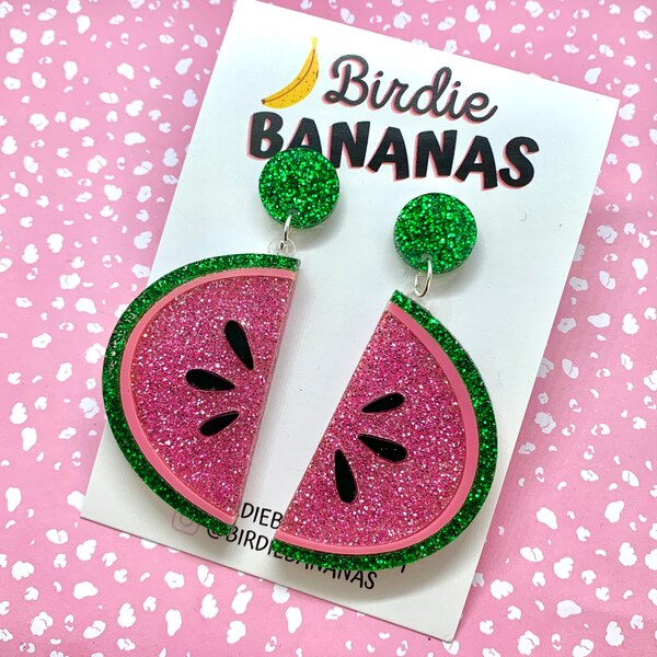 Watermelon Earrings - Etsy