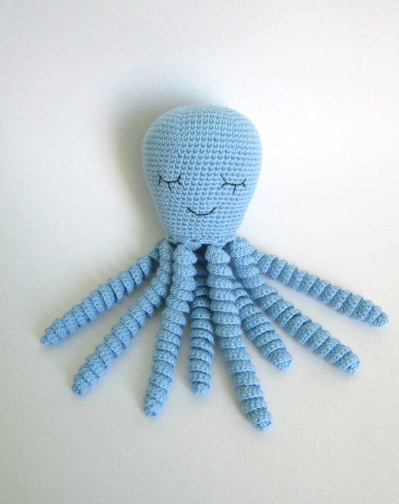 Pieuvre De Jouet De Bebe De Preemie Bleue Cadeau Premature De Etsy