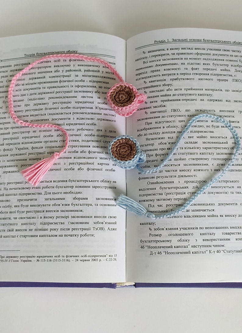 Crochet Teacup Bookmark, Cute Accessory for Bookworms, Handmade Gift ...