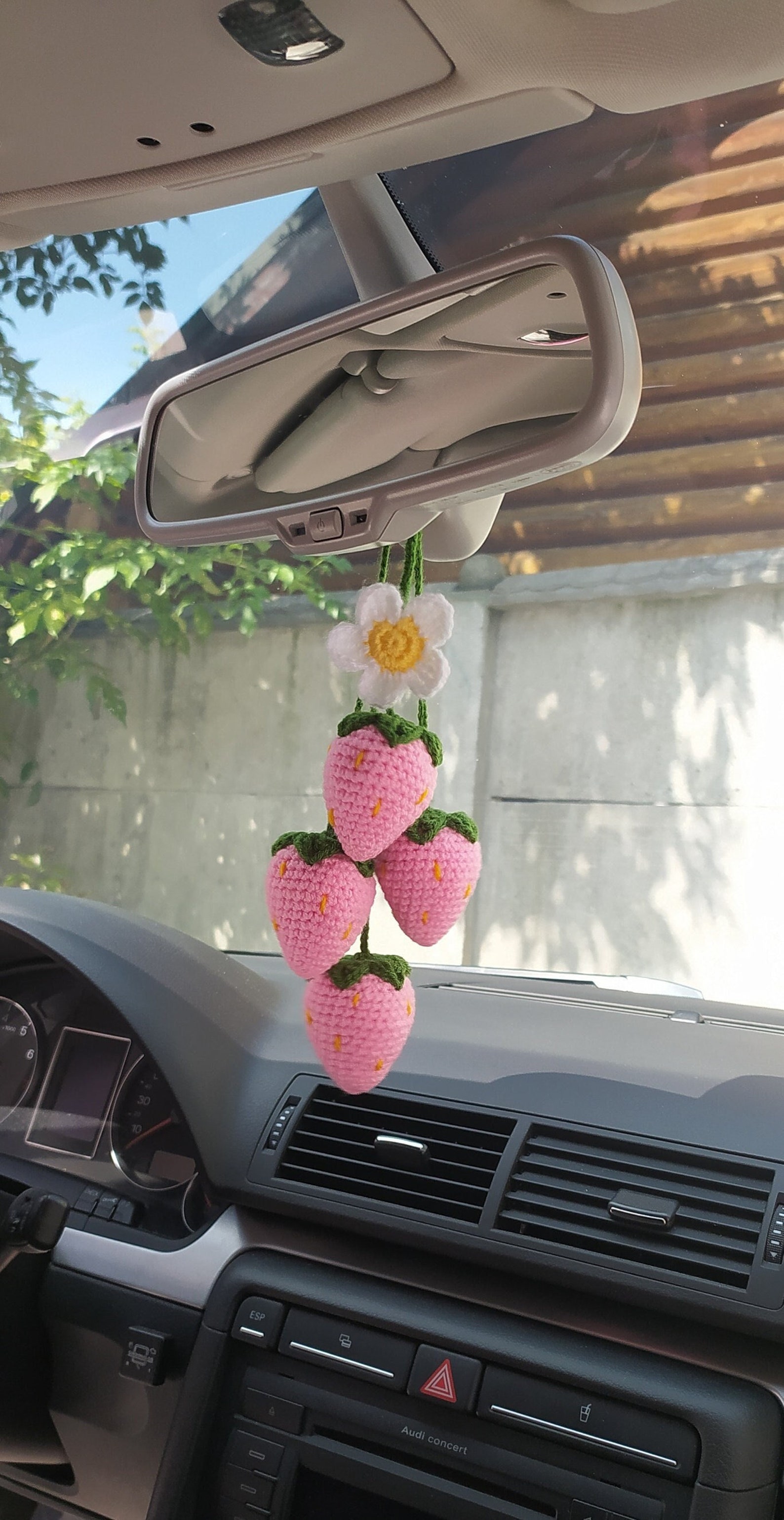 Pink Crochet Strawberries