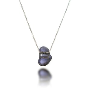 Glass And Silver Pendant / Dainty Pendant / Glass Jewelry