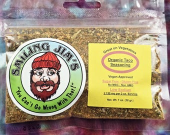 Organic Taco Seasoning – Low Sodium Chipotle & Tomato Blend