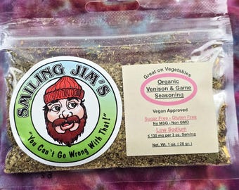 Organic Venison & Game Seasoning, Low Sodium Wild Game Spice Blend