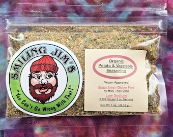 Organic Potato & Vegetable Seasoning, Low Sodium Herb Spice Blend