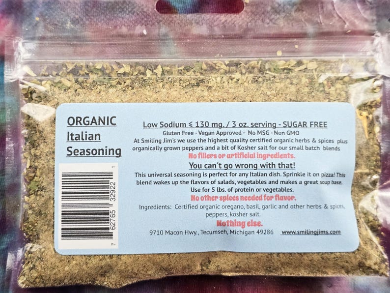 Italian Seasoning, Organic, All Natural, No Chemicals or Fillers image 2