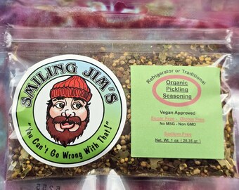 Organic Pickling Seasoning, No Salt No Sugar Pickle Spice Blend