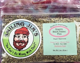 Organic Black Pepper Plus Seasoning, No Sodium, No Sugar