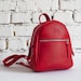Small Women Leather Backpack / Mini Red Backpack Purse, Toddler ...