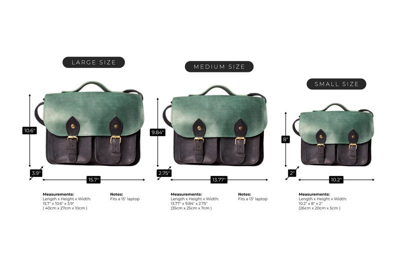 Small Two Tone Distressed Leather Satchel, Mini Crossbody Bag, Personalized Women Laptop Messenger image 9