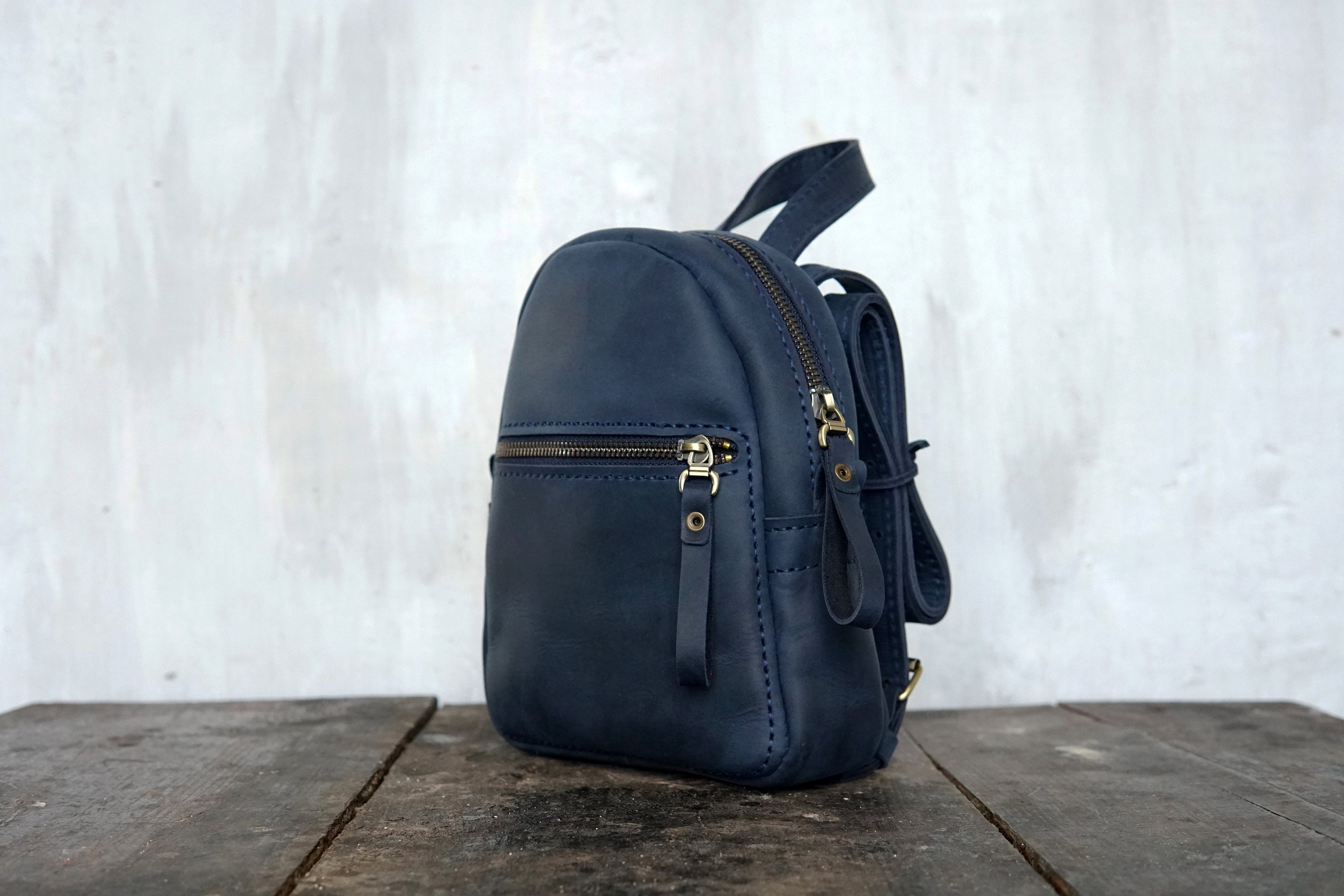 Small Leather Backpack / Mini Women Backpack Purse, Small Leather Bag ...