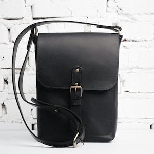 Sac messager pour hommes / Petit sac à bandoulière, cartable en cuir, sac à bandoulière noir, sac à main mini sac, sac d'enseignant, sac à corps croisé, sac à main de travail