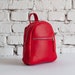 Small Women Leather Backpack / Mini Red Backpack Purse, Toddler ...