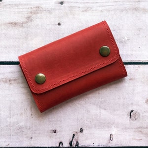 Leather key case / Key organizer Key fob Leather keychain Leather key holder Key holder wallet Vintage key case Wallet keychain Key pouch