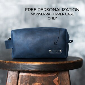 Personalized dopp kit / Leather toiletry bag Men toiletry bag Groomsmen gift Toiletry pouch Travel case Leather dopp kit Women toiletry bag