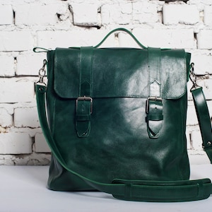 Bolso mensajero de cuero / bolso bandolera para hombre, bolso de hombro para mujer, cartera de cuero personalizada, bolso de trabajo, bolso de mujer, cuerpo cruzado grande