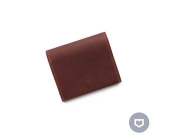 Mini wallet Card holder Leather bifold Mens wallet Pocket wallet Vintage wallet Small wallet Brown wallet purse Womens wallet Card wallet