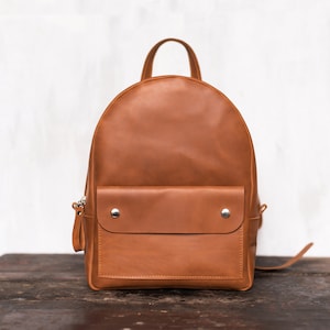 Kleiner Leder Rucksack Damen/ Herren Rucksack Geldbörse, Mini Leder Geldbörse, Reiserucksack, Damenhandtasche, Umhängetasche, Schulrucksack
