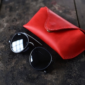 Sunglasses Case Red Ray Ban - Etsy display picture 1