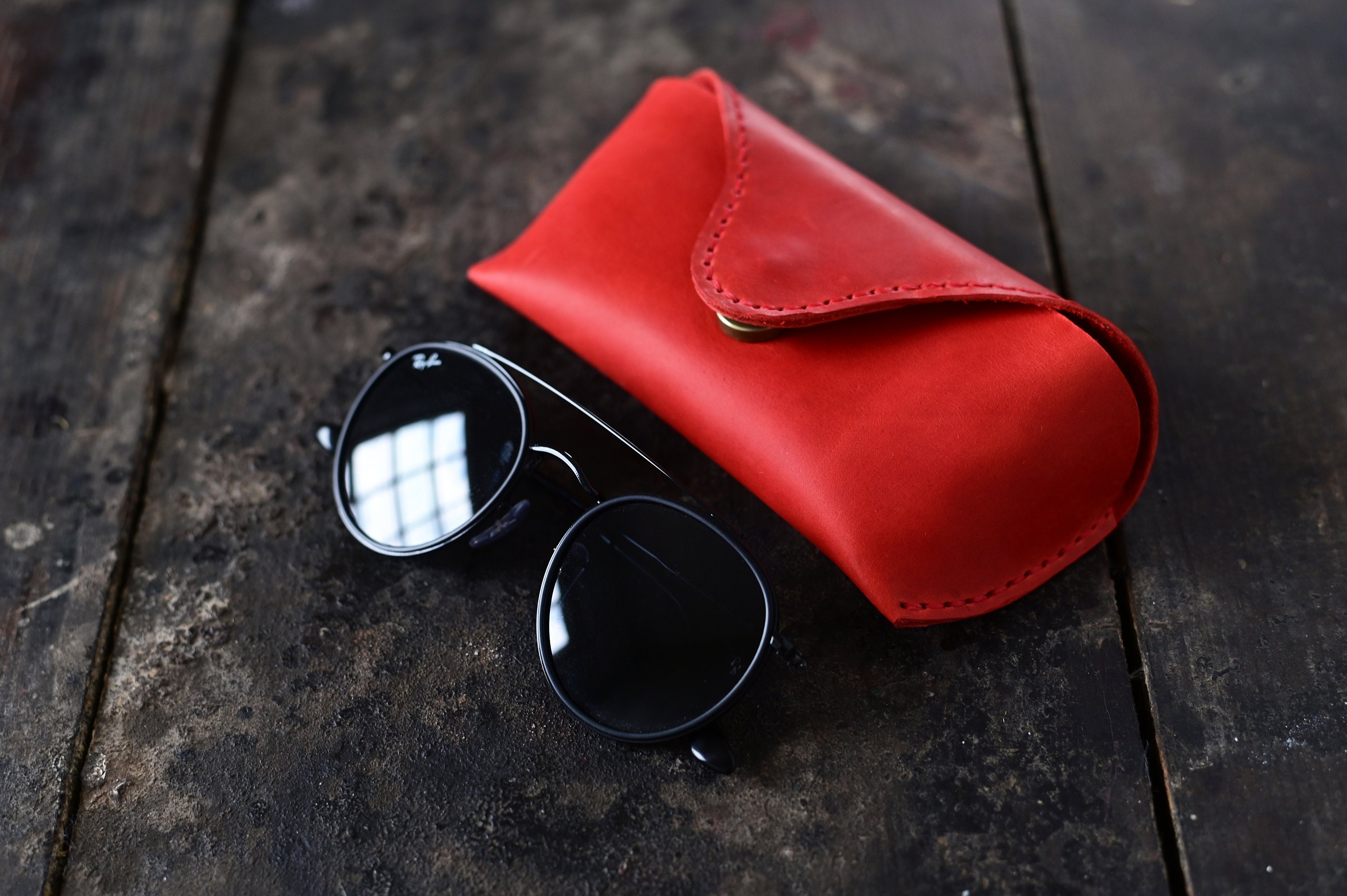 Sunglasses Case Red Ray Ban - Etsy display picture 2