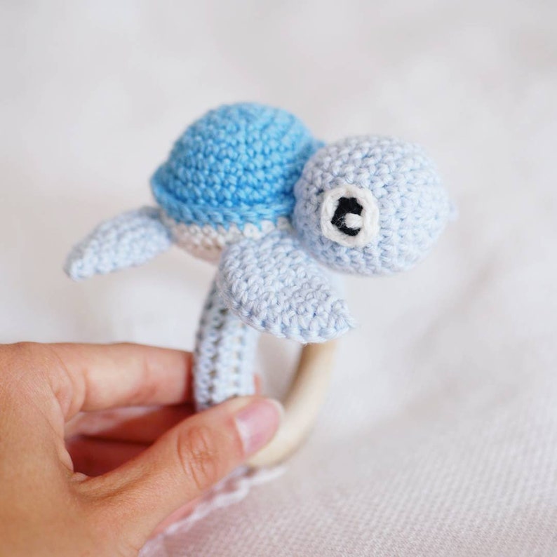 Haakinstructies haakpatroon kleine schildpad, kleine schildpad, Duits, Engels, haken, amigurumi afbeelding 4