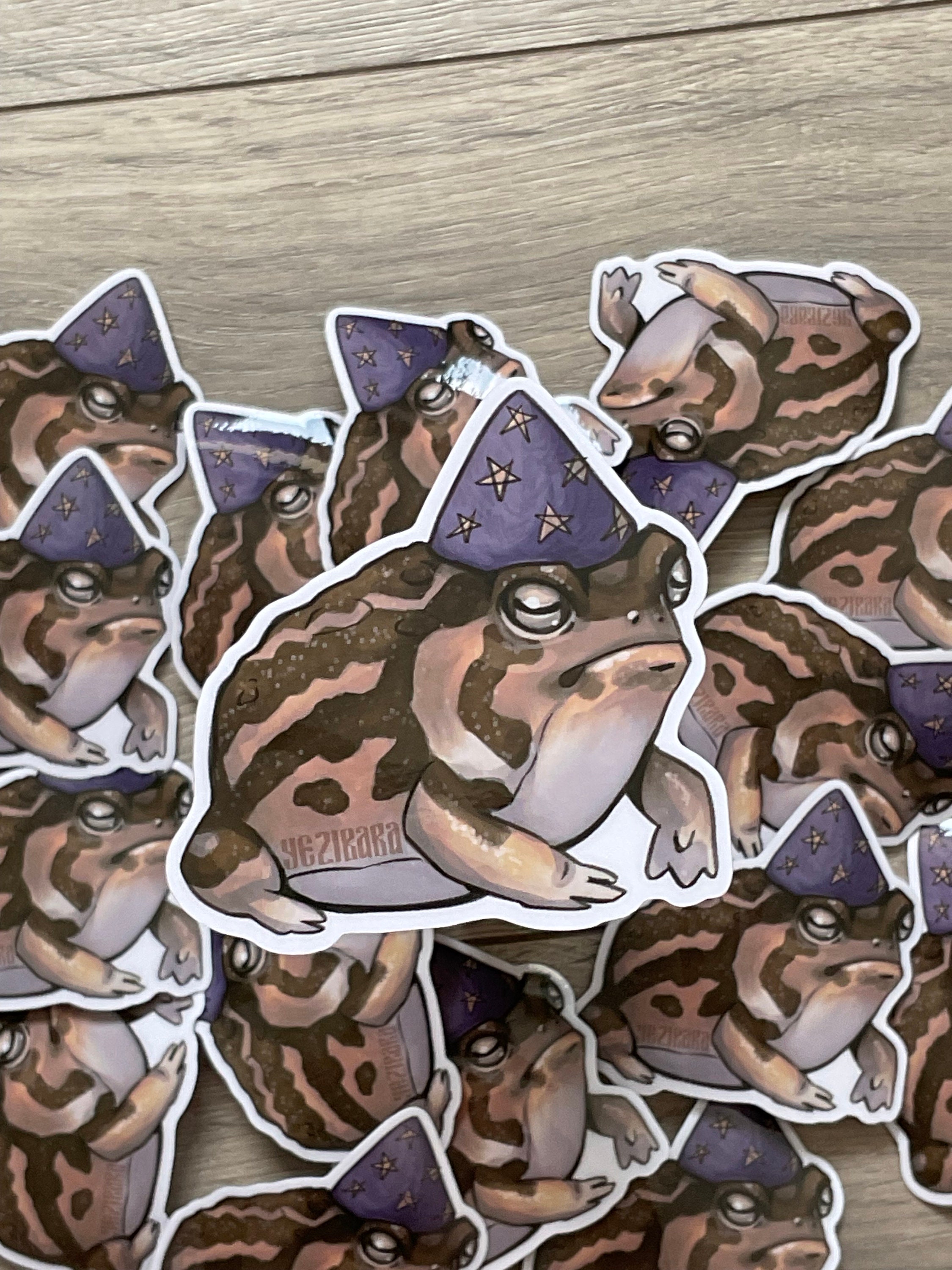 Wizard Frog Vinyl Glossy Sticker Sheet - Etsy