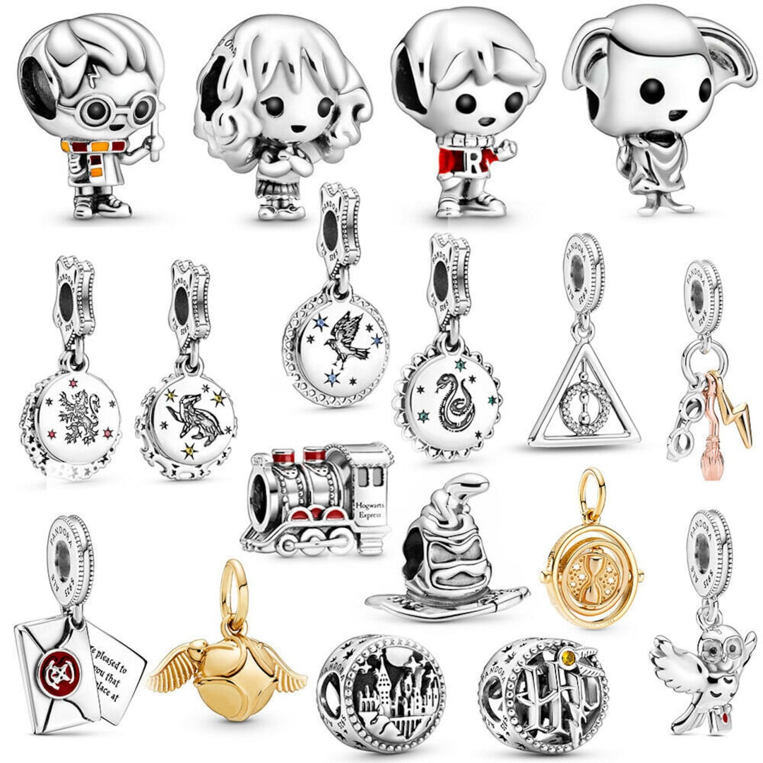 PANDORA Harry Potter Encantos para pulsera Encantos para Etsy España
