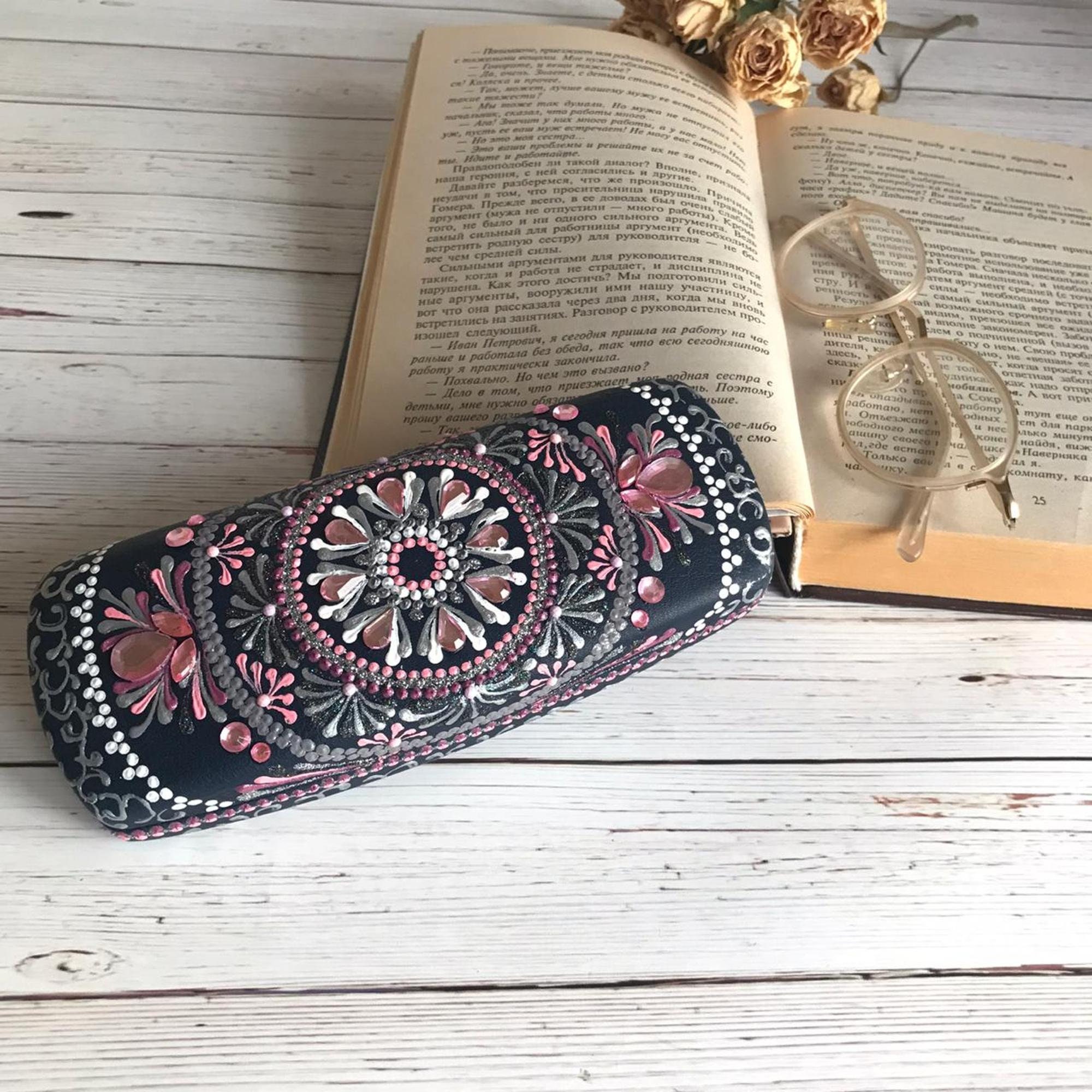 Personalized leather gift Gift glasses Case for women case Etsy