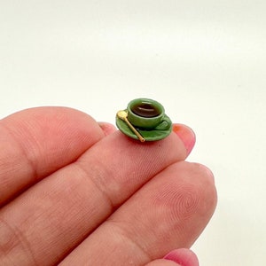 Miniature Micro Teacup Hinge Topper: Cottagecore Magnet Decor