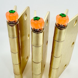 Mini Pumpkin Resin Hinge Toppers, Fall Home Decor, Set of 3
