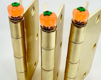 Mini Pumpkin Resin Hinge Toppers, Fall Home Decor, Set of 3