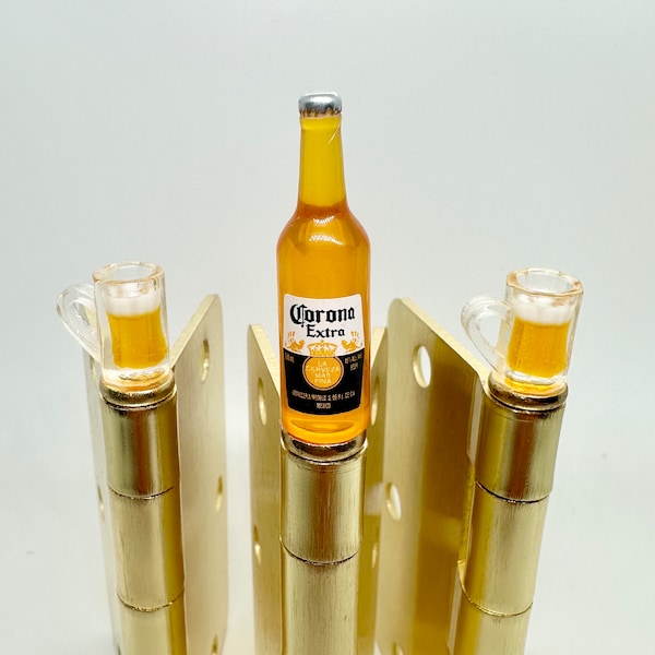 Hinge Topper Set, hostess gift, beer bottle, glasses, housewarming, bachelor gift, groomsmen