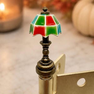 Miniature Lamp Hinge Topper: Quirky Home Decor