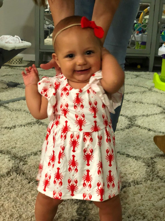 baby girl crawfish outfit