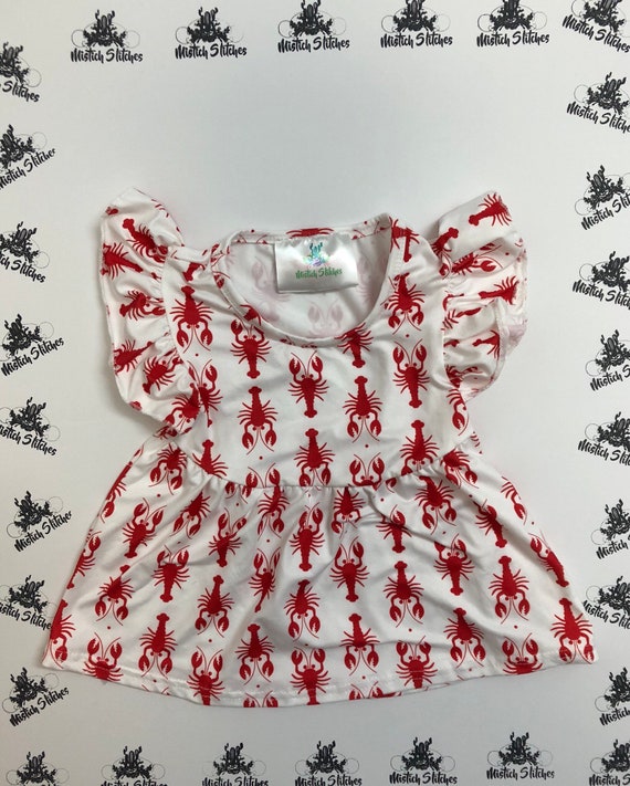 baby girl crawfish outfit