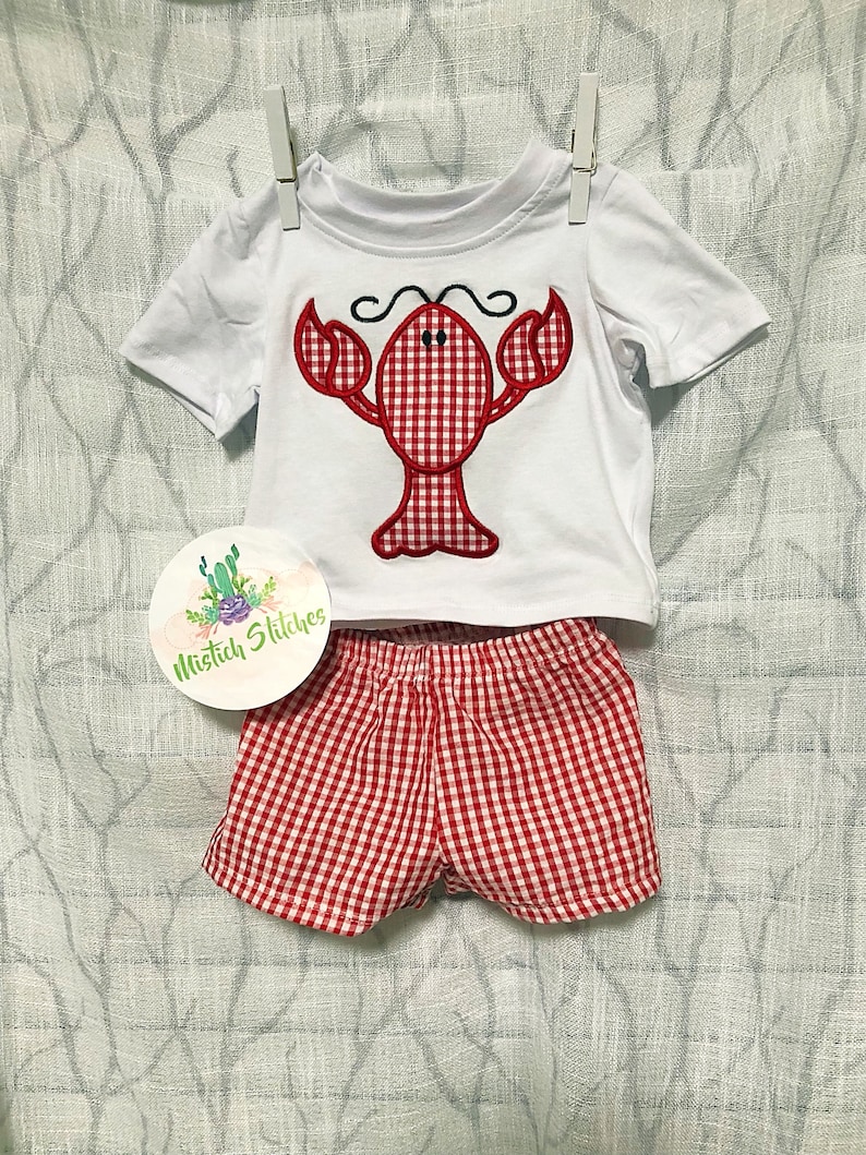 Boy crawfish outfit set