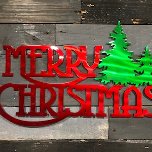 Merry Christmas, Christmas Decorations, Christmas Decor, Holiday Sign, Christmas Metal Sign, Custom Christmas Sign