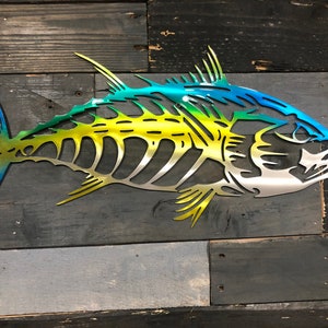 YellowFin Tuna Metal Wall Art, Tuna Art, Tuna Wall Art, Off Shore Fishing, Florida Fishing, Florida Keys, Fish Art, Made in USA